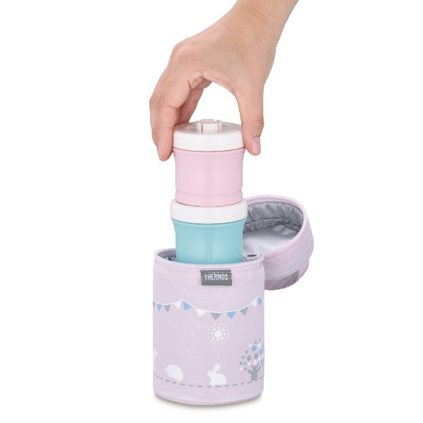 公式通販】保冷ポーチ付き離乳食ケース NPE-240 ピンク(P) | サーモスオンラインショップ