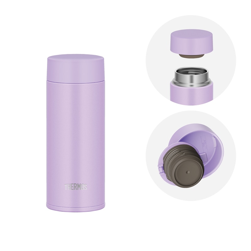 Thermos Water Bottle Vacuum Insulation Mug 0.35L Lavender JNO-351 LV