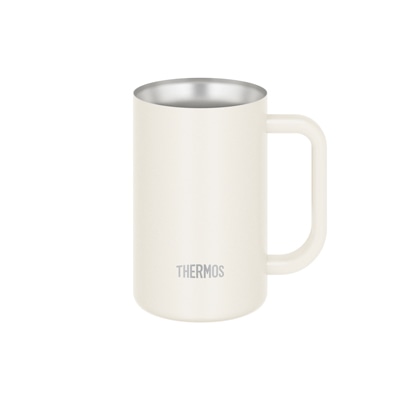 真空断熱ジョッキ JDK-602C ホワイト(WH)