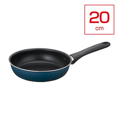 取っ手つきフライパン20cm(ガス火専用) KFD-020 ネイビー(NVY)