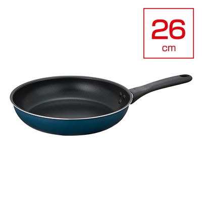 取っ手つきフライパン26cm(ガス火専用) KFD-026 ネイビー(NVY)