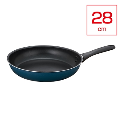 取っ手つきフライパン28cm(ガス火専用) KFD-028 ネイビー(NVY)