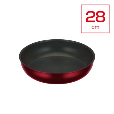 デュラブルシリーズ取っ手のとれるフライパン28cm KVD-028 ディープレッド(DR)
