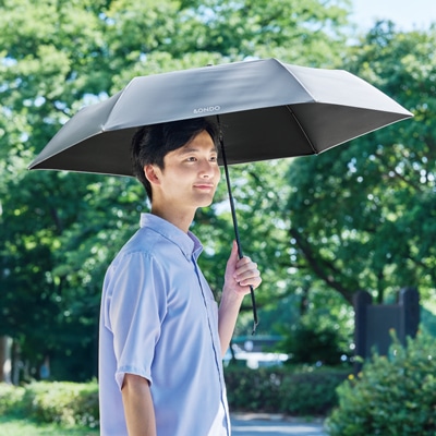 (3/6発売)COOL遮熱 日傘 軽量タイプ メタリックグレー