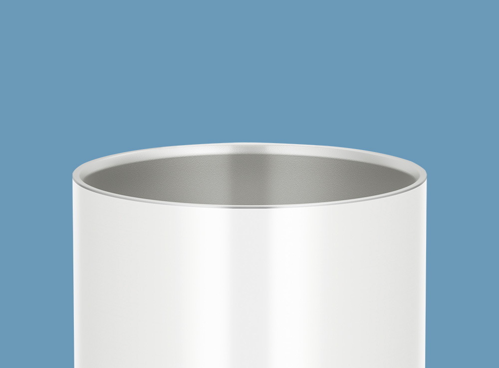 丸みを帯びた飲み口