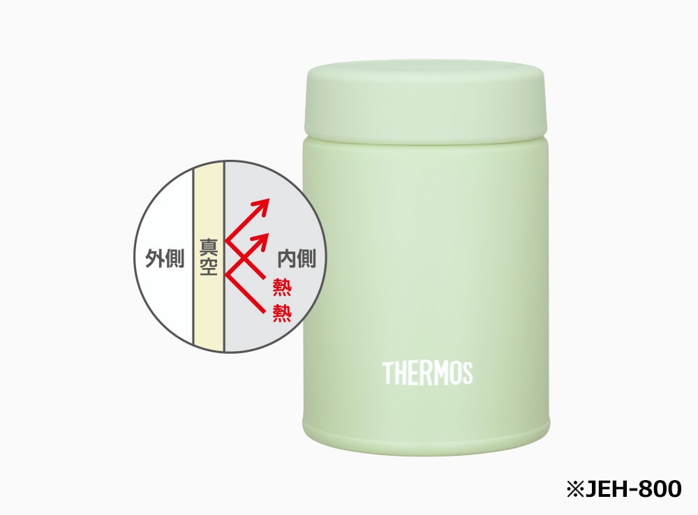 ステンレス製魔法びん構造(スープジャー)