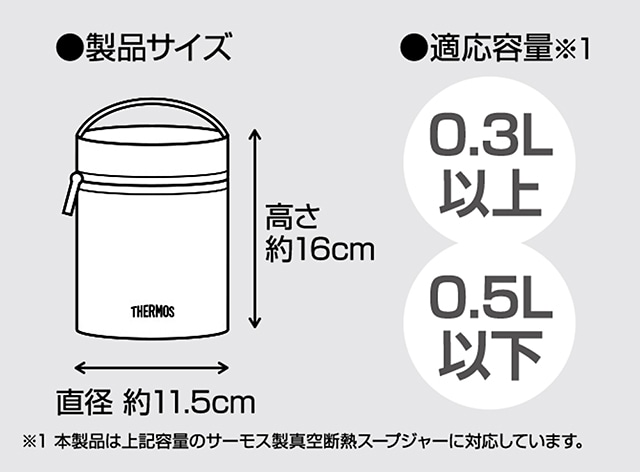 公式通販 スープジャーポーチ Rec 003 アップルグリーン Apg サーモスオンラインショップ