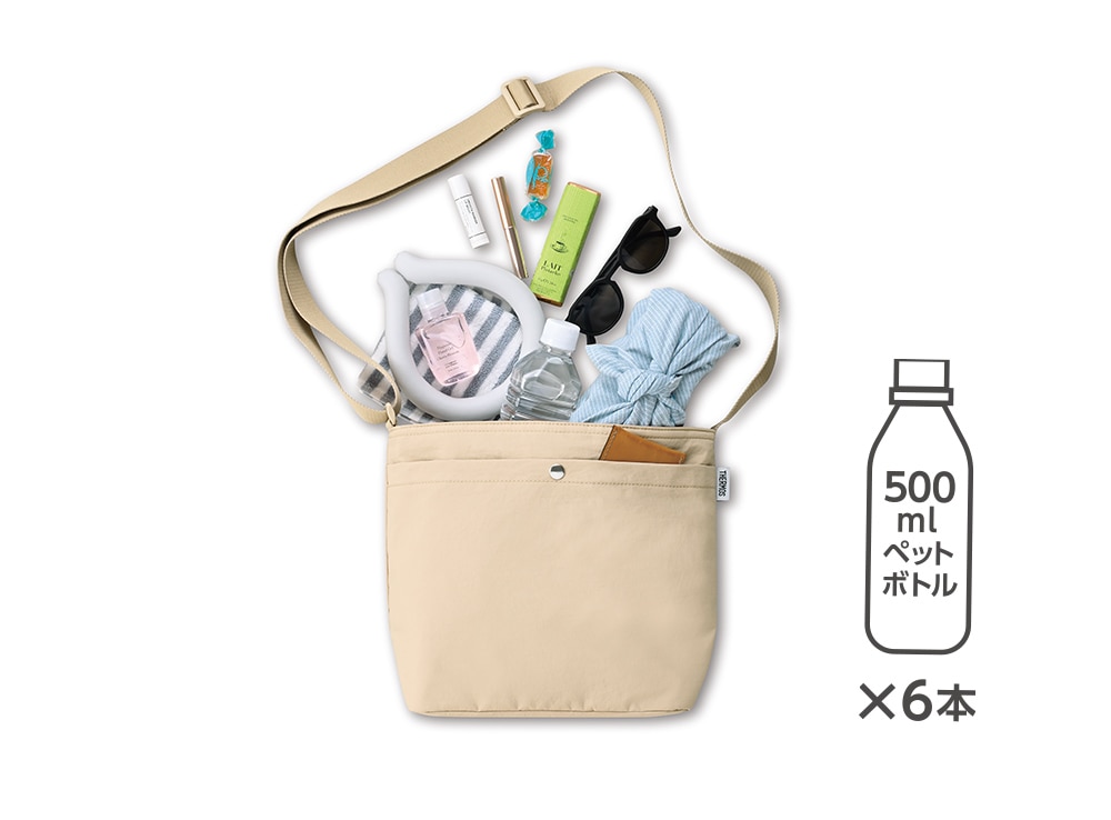 ペットボトルが6本入る容量