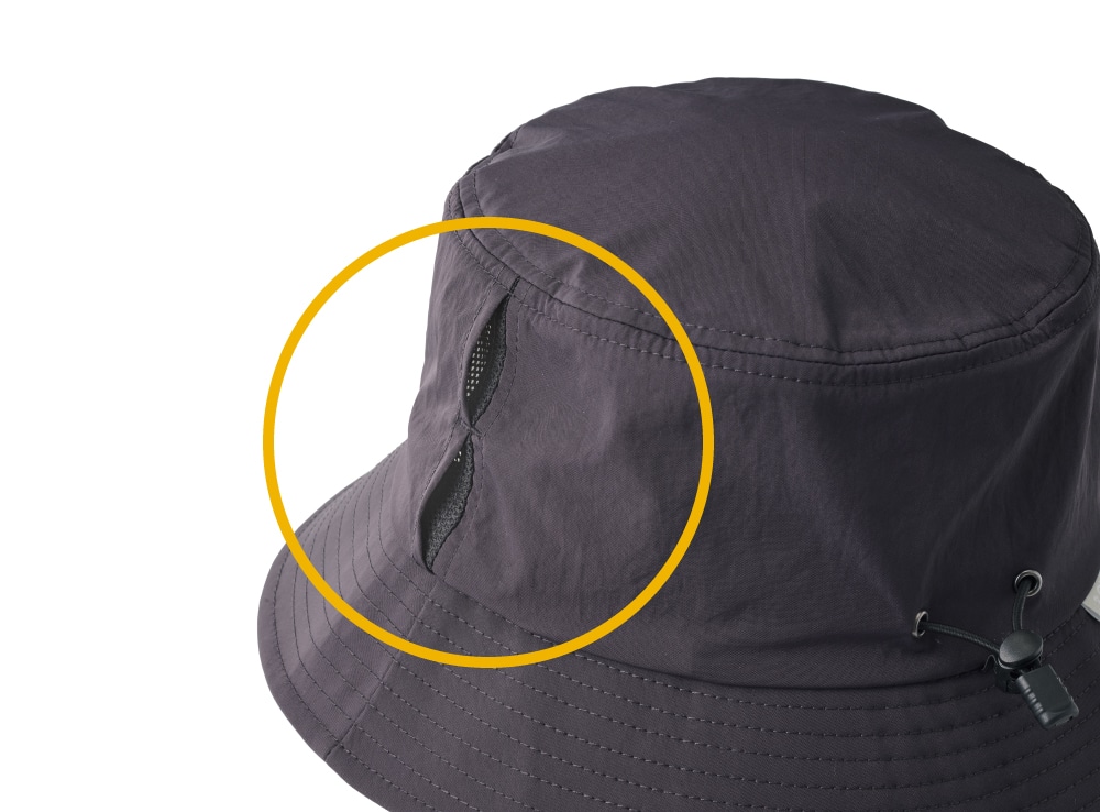 湿気を逃すベンチレーション仕様