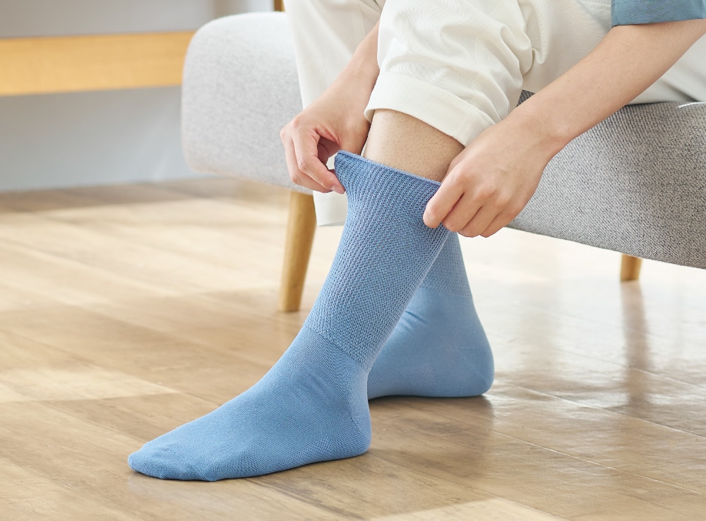 吸汗・速乾機能でサラッとした履き心地