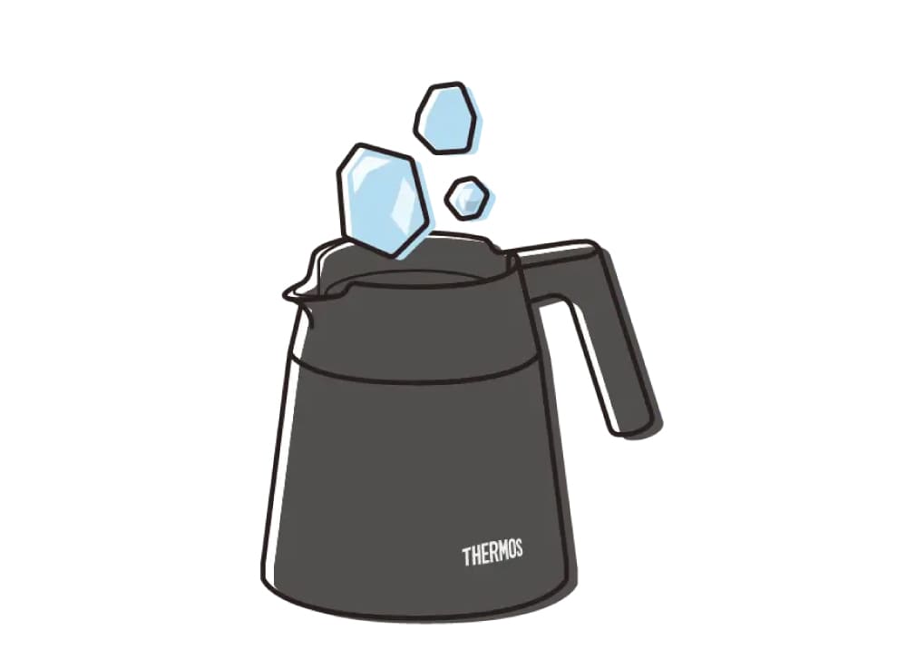 氷を入れてアイスコーヒーもカンタン！